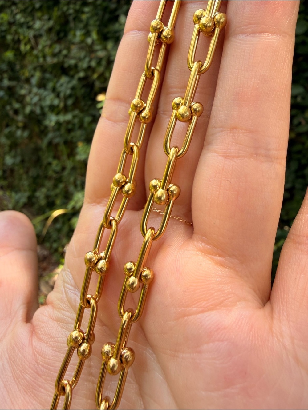 Gold Link  Necklace - Luxury Jewelry - Picture 2 of 8